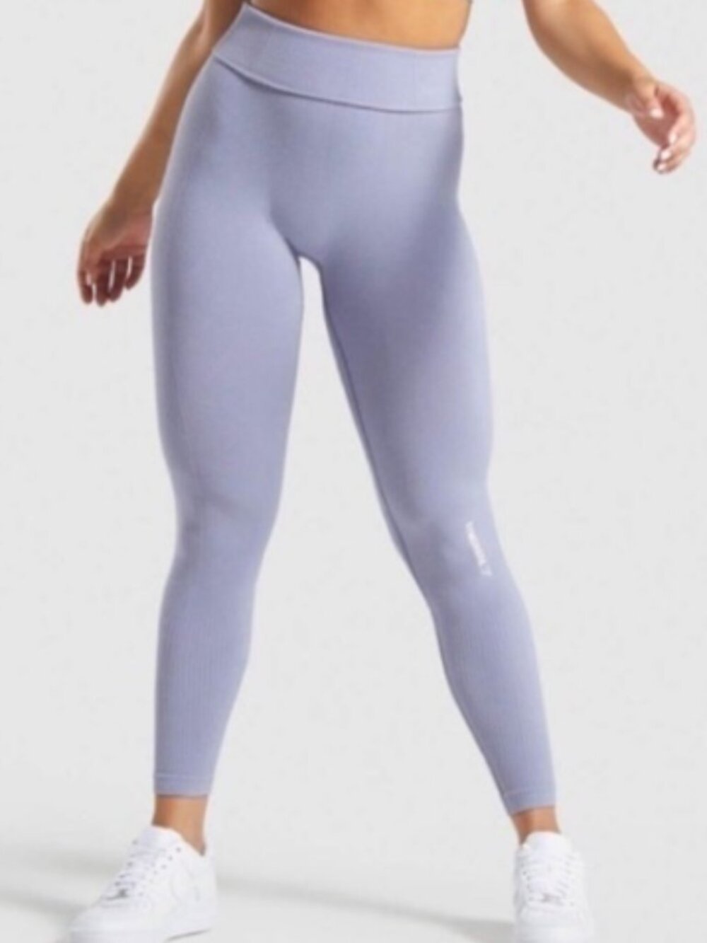 Gymshark Blue Power Down Leggings Size XS High Rise Seamless